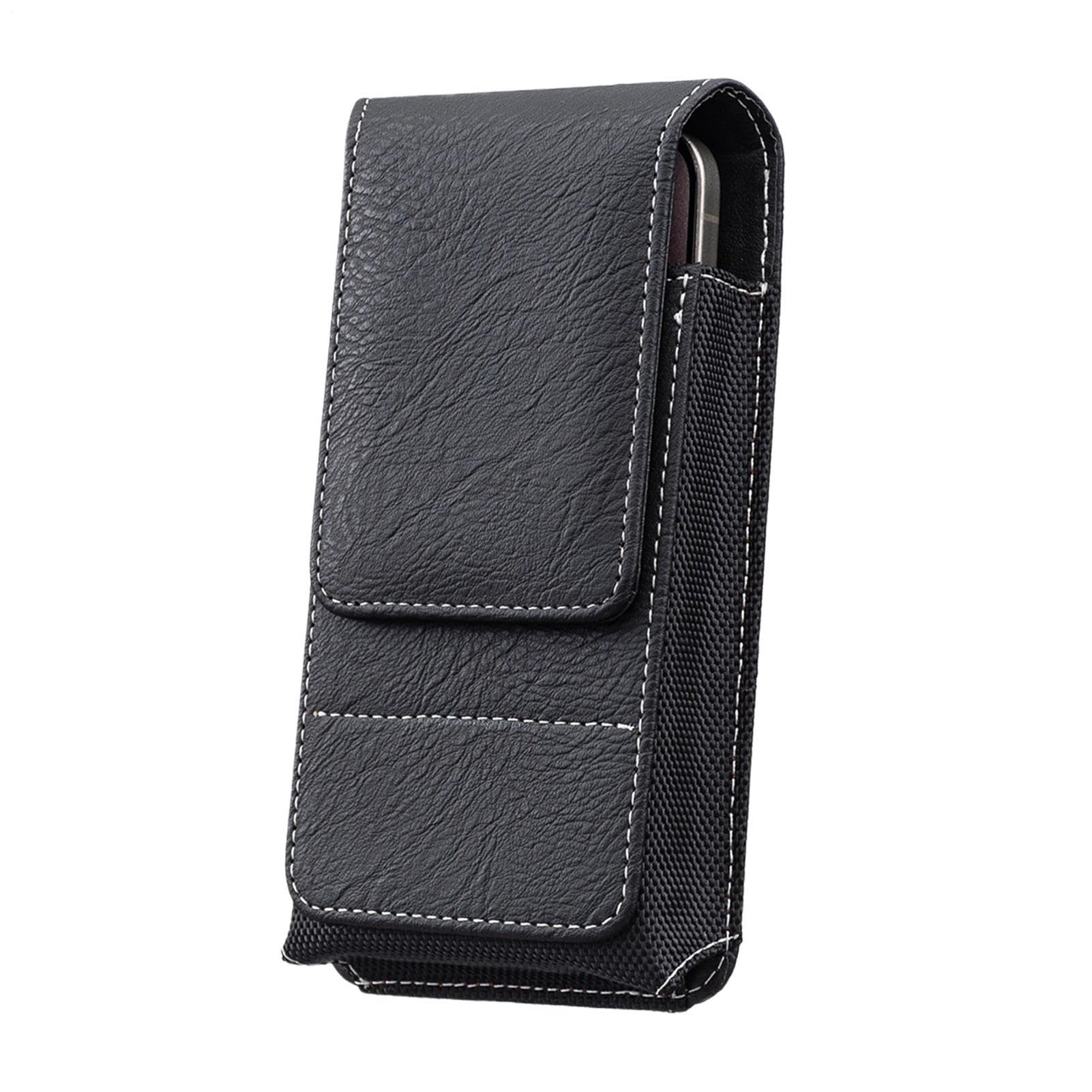Cell Phone Belt Holder Leather Magnetic Protective Small Bag