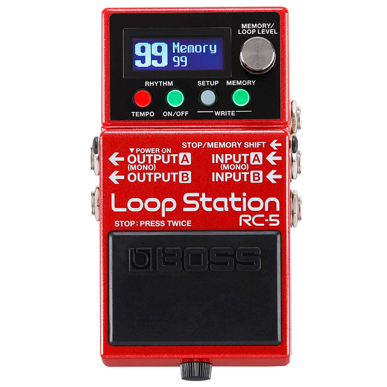 Boss Dispositivo a pedale RC-5 Looper + alimentatore Keepdrum 9 V
