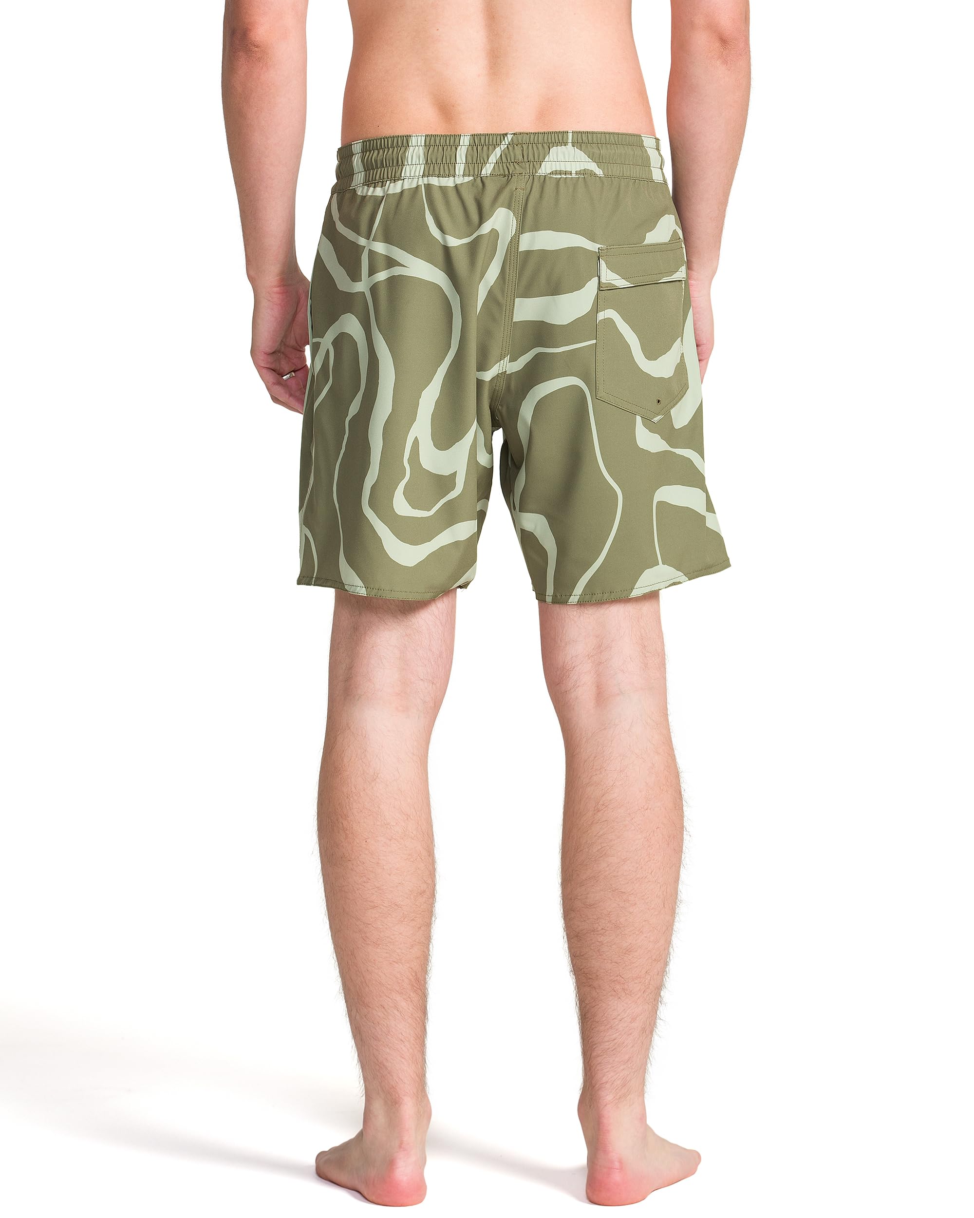 Volcom 17" Swim Surf Trunk Boardshort Costume a Boxer Uomo