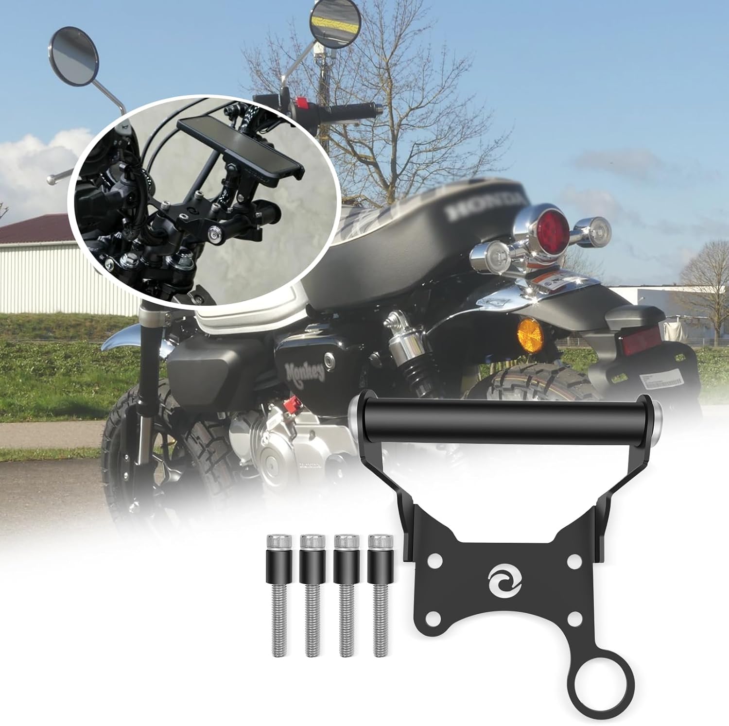 for Monkey 125 DAX ST125 DAX125 CT125 Trail 125 2018-2025 2024 2023 Motorcycle Accessories Phone Holder Stand GPS Navigation Bracket