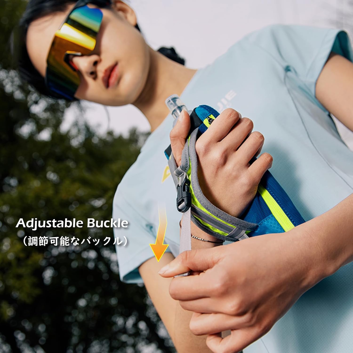 TRIWONDER Handheld Water Bottle for Running, Quick Grip Chill 17 oz Handheld Soft Water Bottle with Hand Strap Hydration Pack, BPA Sport Soft Flask (Black) - Image 4