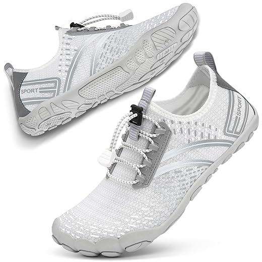 ATHMILE Hiking Barefoot Water Shoes for Women Men Beach Swim Aqua Pool River Quick Dry Athletic Wide Toe Outdoor Sport Kayaking Boating Rock Climbing Yoga Lake