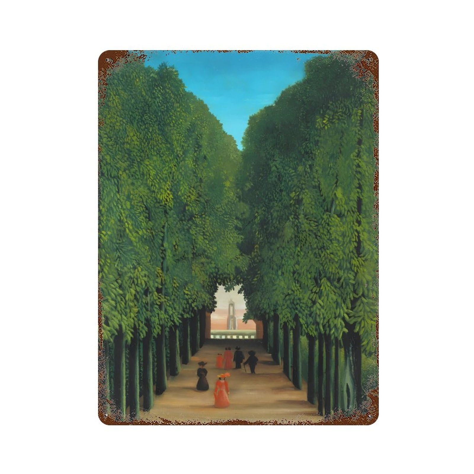 xiaoxiaoshen Henri Rousseau (9) Wall Decor Art Metal Tin Poster Modern Home Decor Art Home Bar Shop Decorations Vintage Sign 40x30cm