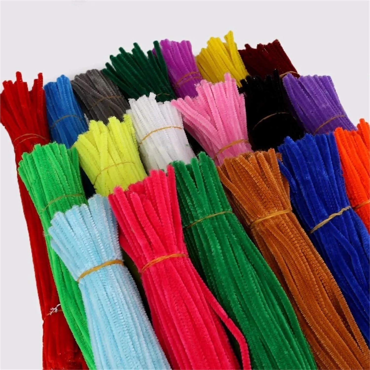 Łodygi szenilowe, środki do czyszczenia rur 100 szt. Wielokolorowe łodygi szenilowe do majsterkowania(Color 9)