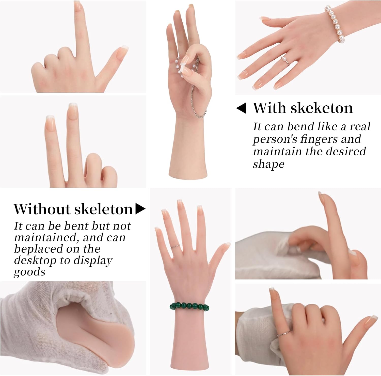 Realistic Silicone Female Hand (The Right Hand Brown) | Silicone Material, Realistic Design