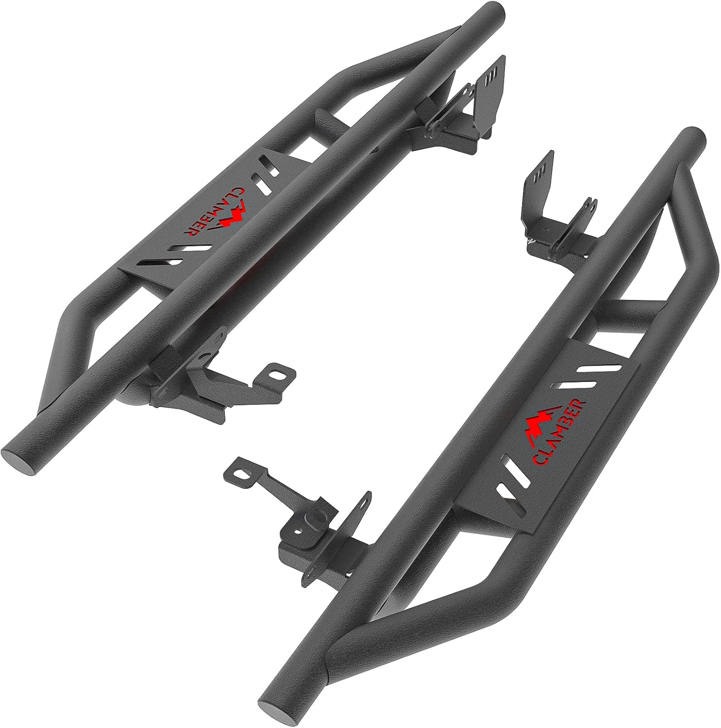 CLAMBER Running Boards for Ford Bronco 2021-2025 2 Door(Not for Bronco Sport), Heavy Duty Textured Black Nerf Bars 5.2 Inch Width Side Steps Rock Sliders