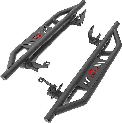 Miniatura 7 de Estribos para Ford Bronco 2021-2024 de 2 puertas (no para deporte), escalones laterales negros texturizados de arena con escalones extraíbles de 5.6