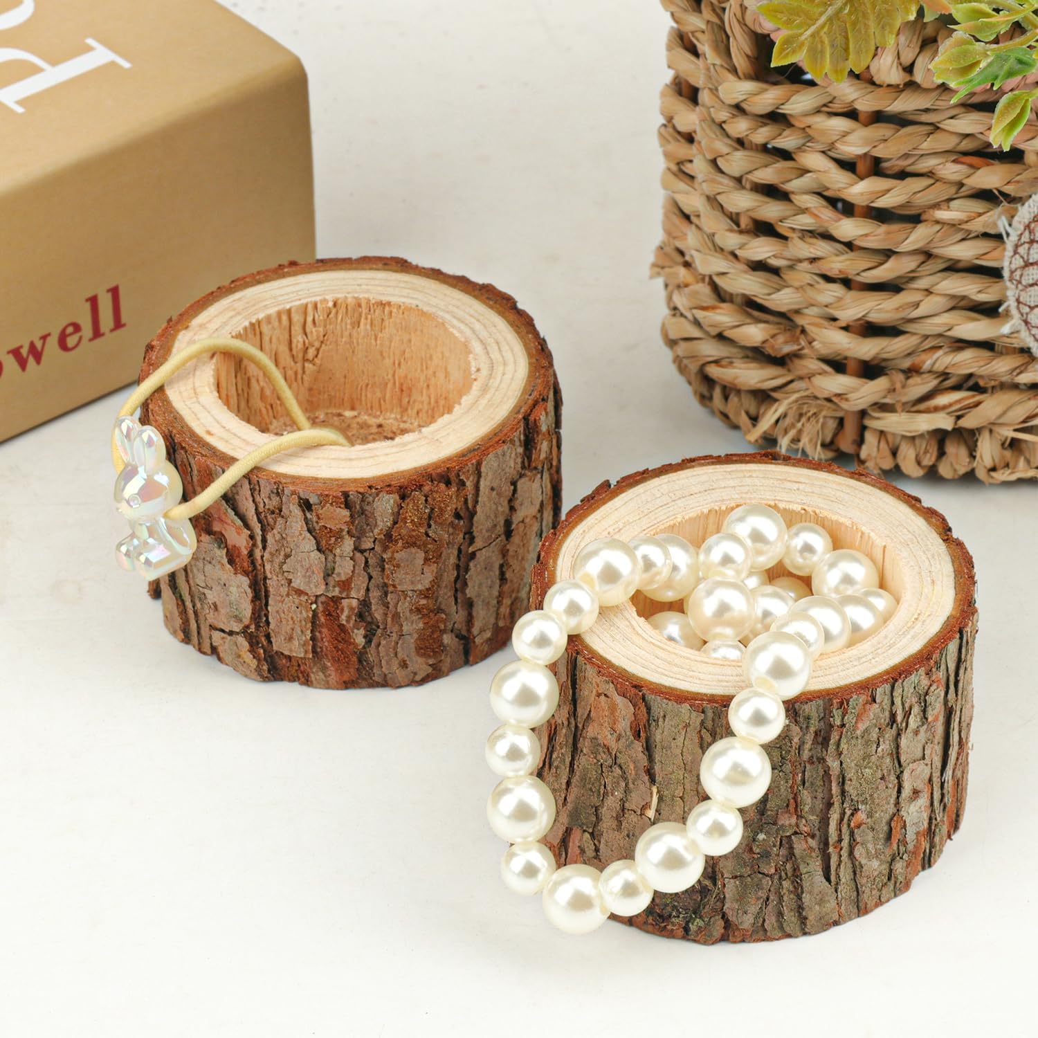 36 Pack Wooden TeaLight Candle Holders, OD:3 Inch, ID:2.2 Inch Wood Votive Tealight Holders for Home, Wedding, Party, and Holiday Decor