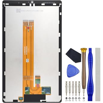 Black Tablet Complete Screen LCD Touch Digitizer Replacement for WiFi Version Samsung Galaxy Tab A7 Lite SM-T220 8.7 Inch with Tool Kit
