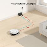Lefant M210 Pro+ Robot Vacuum Cleaner, 6000Pa Suction, 2.4GHz Wi-Fi Connected, SmartSense Technology, Multi-Surface Cleaning, Self-Charging, Ideal for Pet Hair and Hard Floor