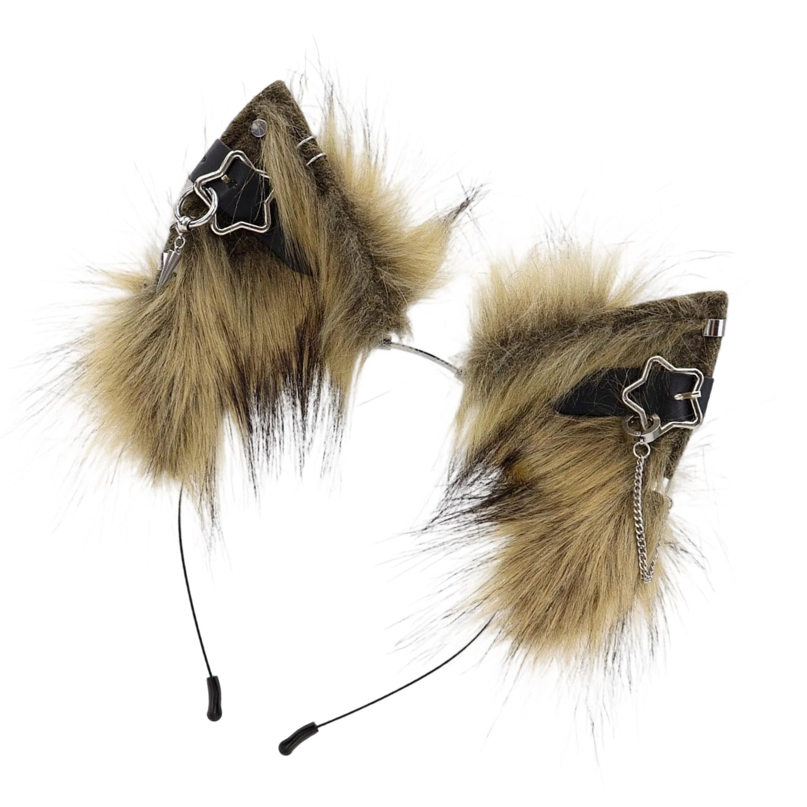 Mirweon Realistic Ear Headbands With Furry Ear For Cosplay And Holiday Celebrations For Music Festivals Photo Props
