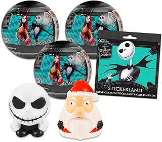 Disney Nightmare Before Christmas Blind Bags Party Favor 3 Pack - Bundle with 3 Nightmare Before Christmas Mystery Figurines, More | Jack Skellington Mini Figures