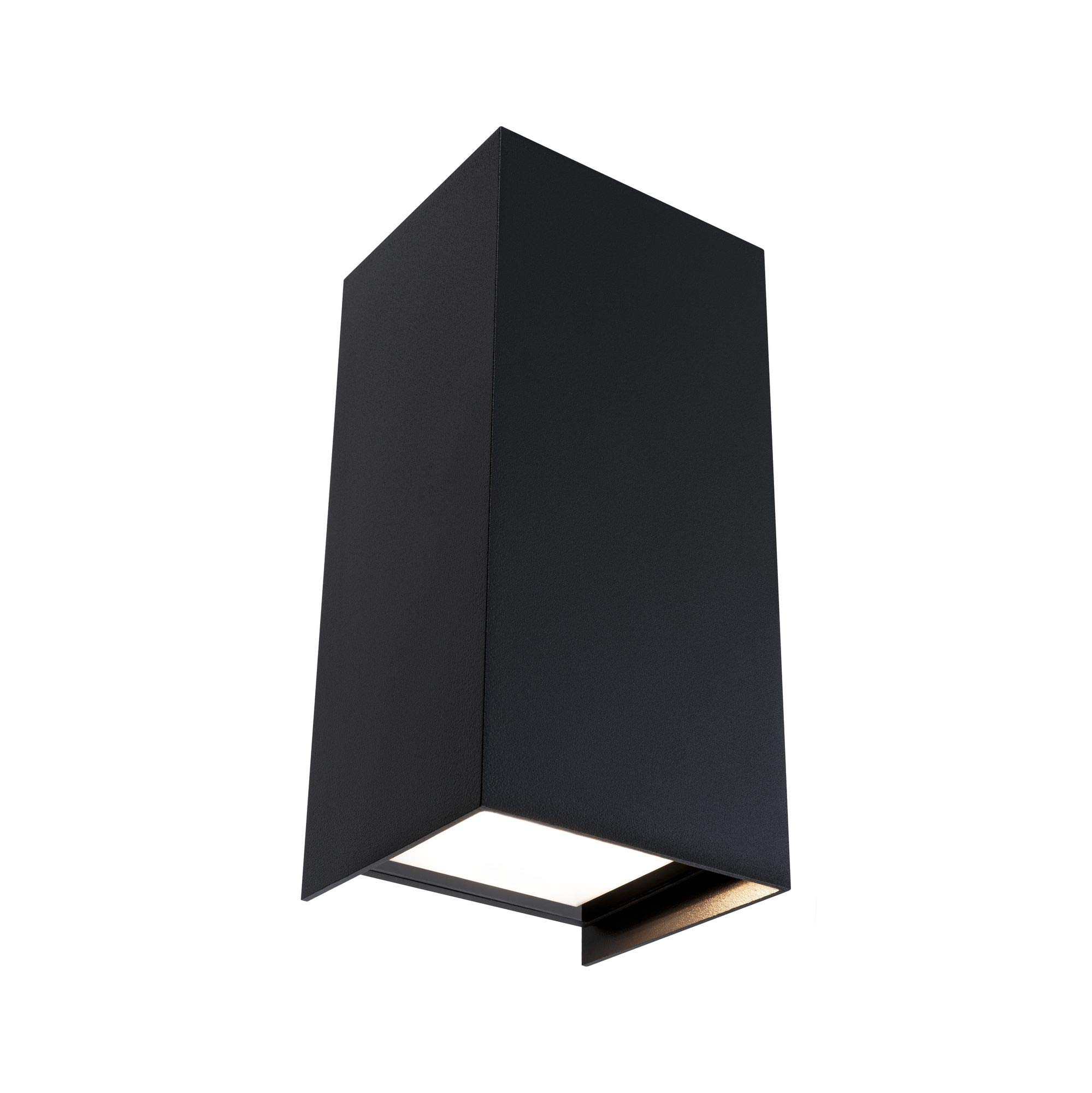 Paulmann 94325 - Set di 2 lampade LED per esterni Flame IP65, luce bianca calda, rettangolare, incl. 2 x 5,8 Watt, illuminazione per esterni, in alluminio, 3000 K