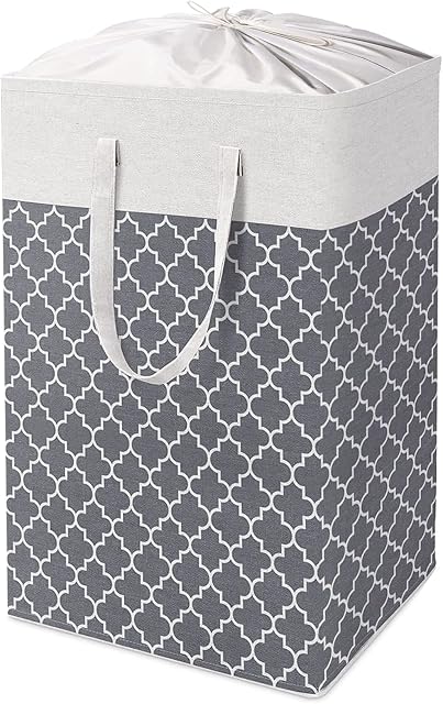 Yawinhe 78L Freestanding Laundry Baskets with Lid, Laundry Hamper with Long Handles, Collapsible Waterproof Clothes Hamper, for Clothes, Toys, Blankets, Towels, 1-Pack, Lantern, ZYL001LT-1