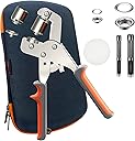 Hapden Heavy-Duty Grommet kit (3/8 and 1/2) Includes a Bag, 200 10 mm Grommets and 200 12 mm Grommets. Eyelet and Grommet Tool kit for DIY Tarp Ring Repair and Installation.