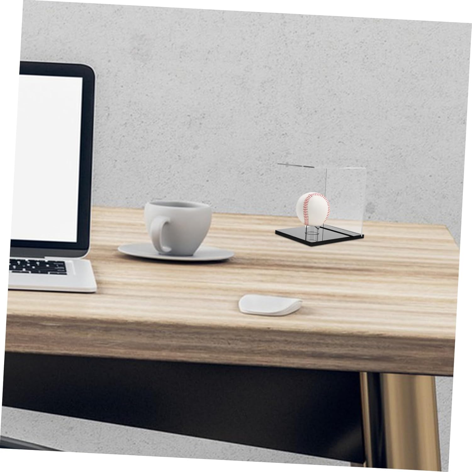 2pcs Clear Acrylic Display Case for Baseball and Softball Sturdy Base for Secure Support for Showcase Minimalist Design for Memorabilia