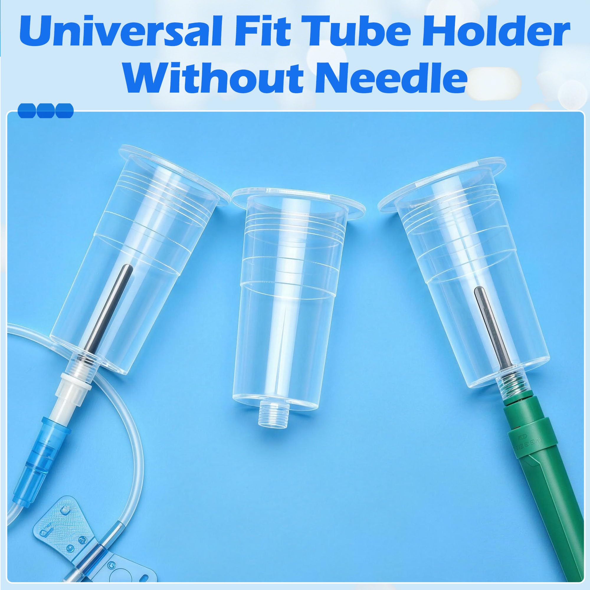 100 Pcs Disposable Needle Holder Transparent Connector Students Training Tools Universal Fit Needle Holders Vacutainer Blood Collection Tube Holder — Amazon image 5