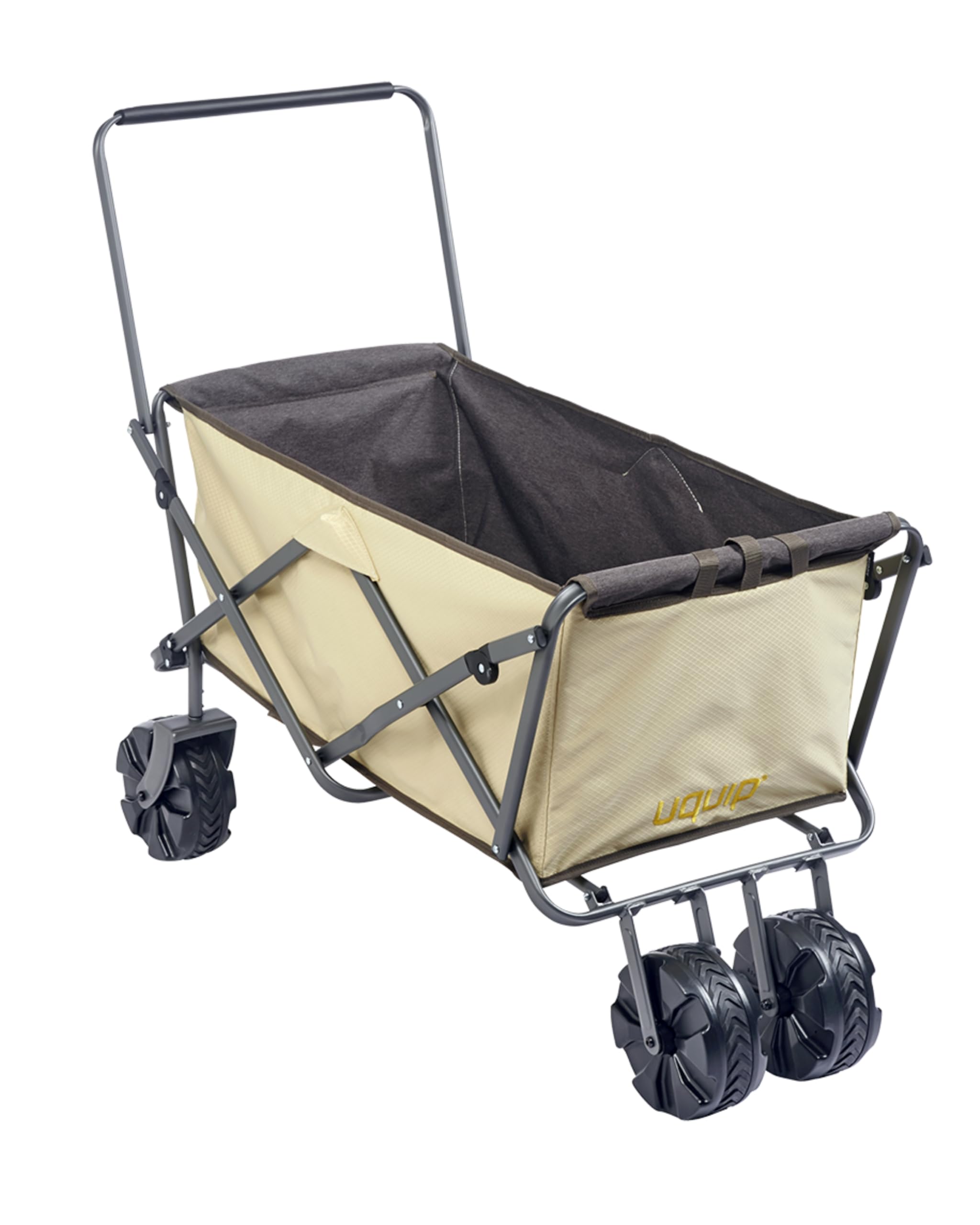 KESSER® Bolderkar Opvouwbaar Bolderwagen Tot 120 Kg Draagvermogen Strandkar Transportkar Blauw Grijs
