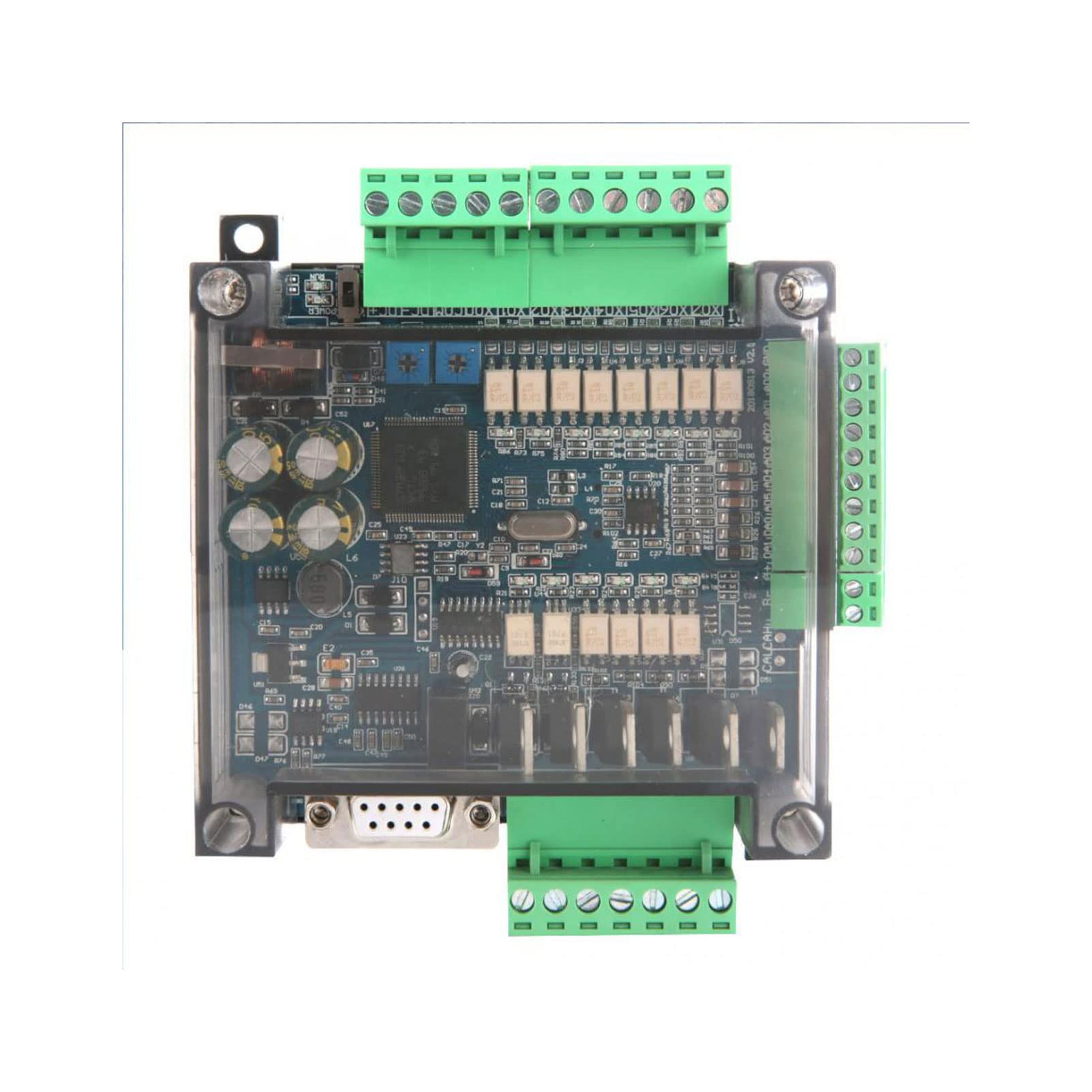 Programowalny sterownik logiczny PLC Przemysłowa płytka sterująca analogowa 6AD 2DA 24V 1A z powłoką i sterownikiem PLC RS485