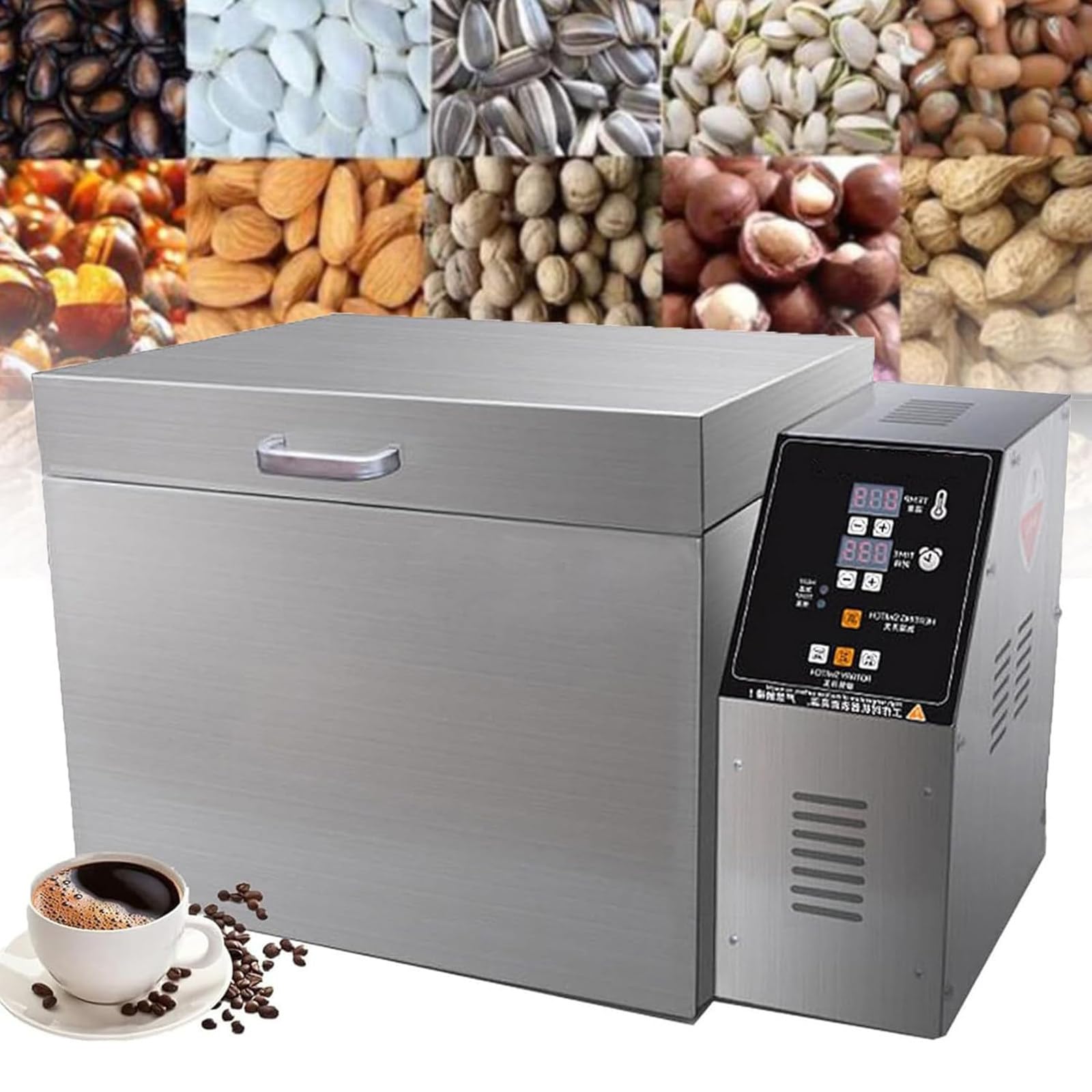 Torréfacteur De Café, Machine De Torréfaction De Café électrique 2000g/4000g, Minuterie Et Température Réglables, pour Café, Châtaignes, Arachides, Céréales, Pâtisserie,Type5