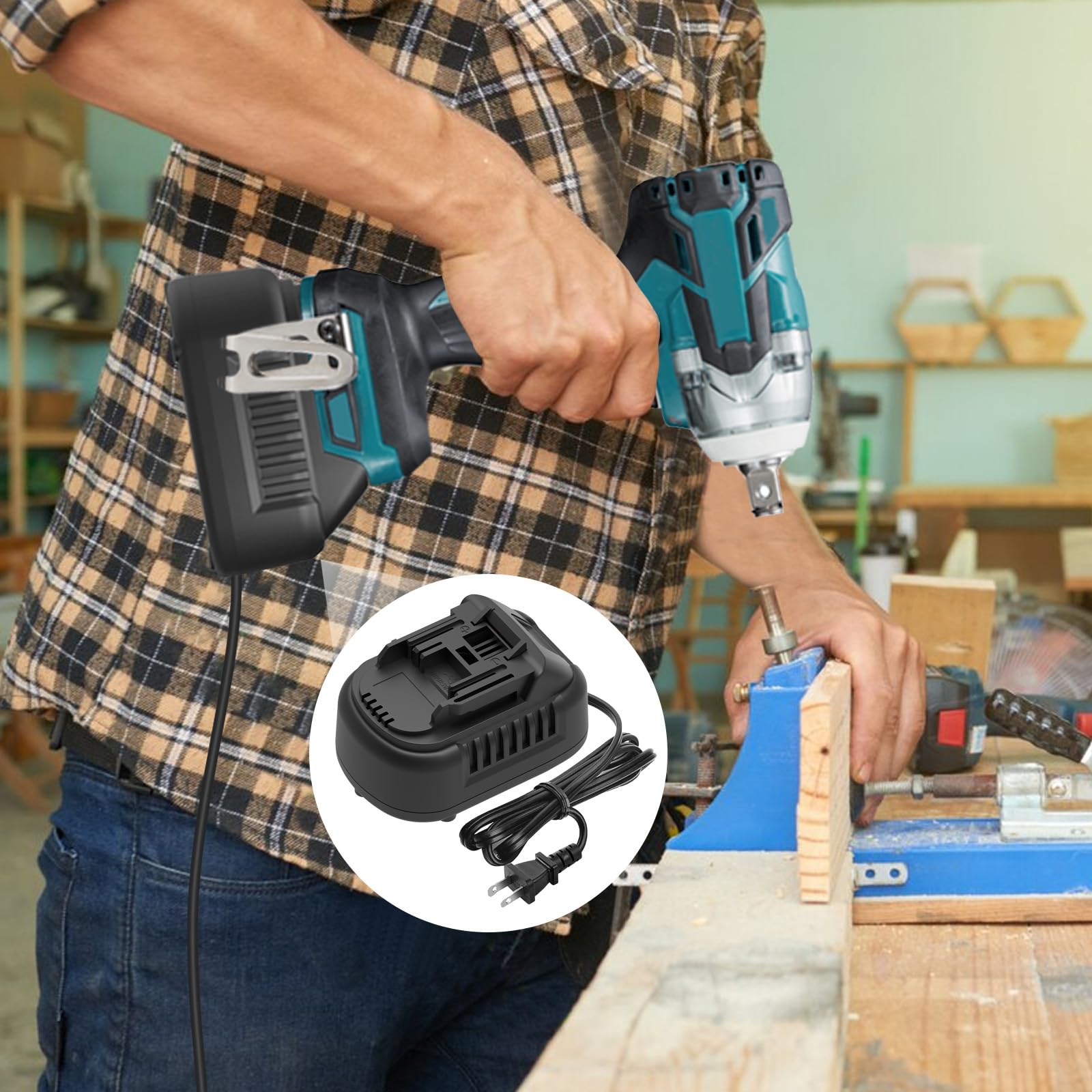Amazon.com: OGJUNX New AC Adapter Compatible with Makita 18V Tools