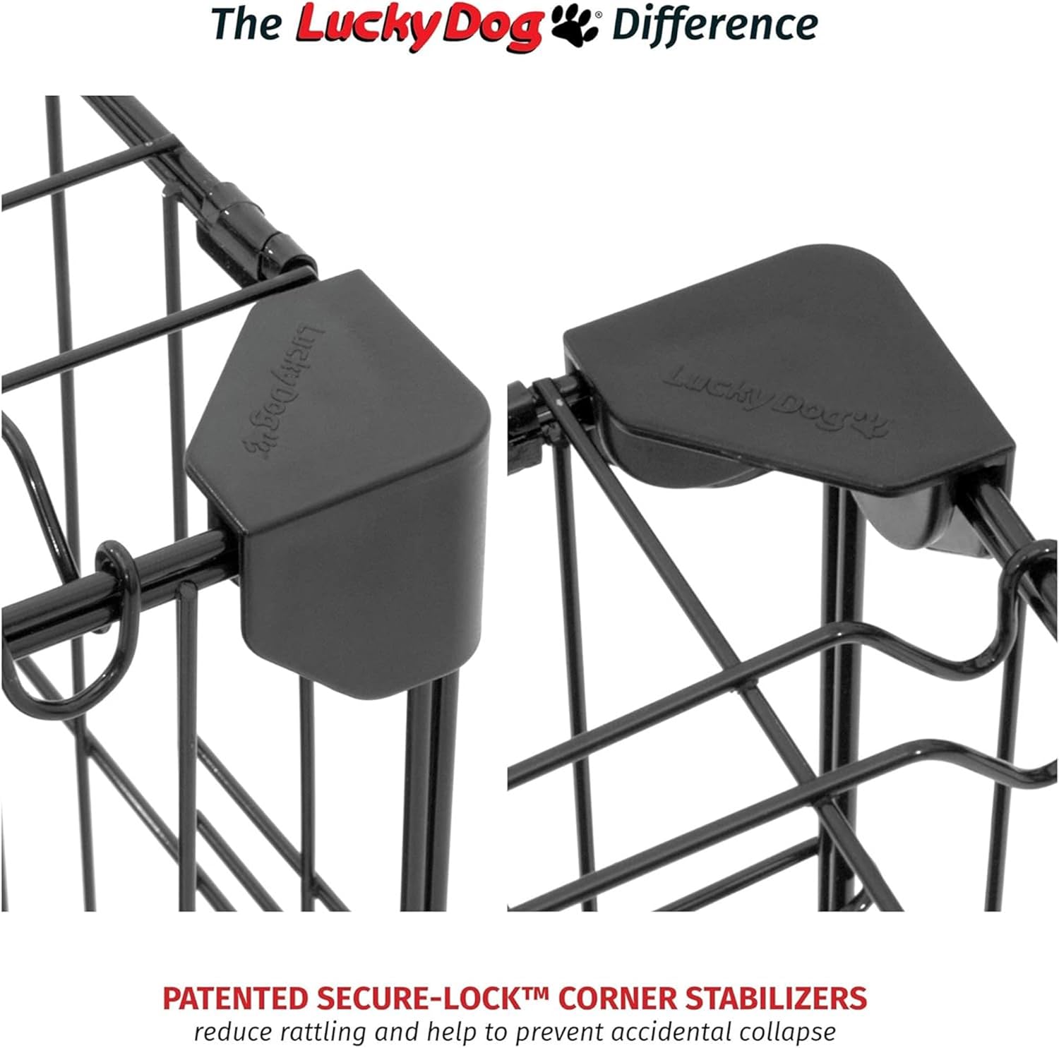 Medium Black Wire Dog Crate with Sliding Doors