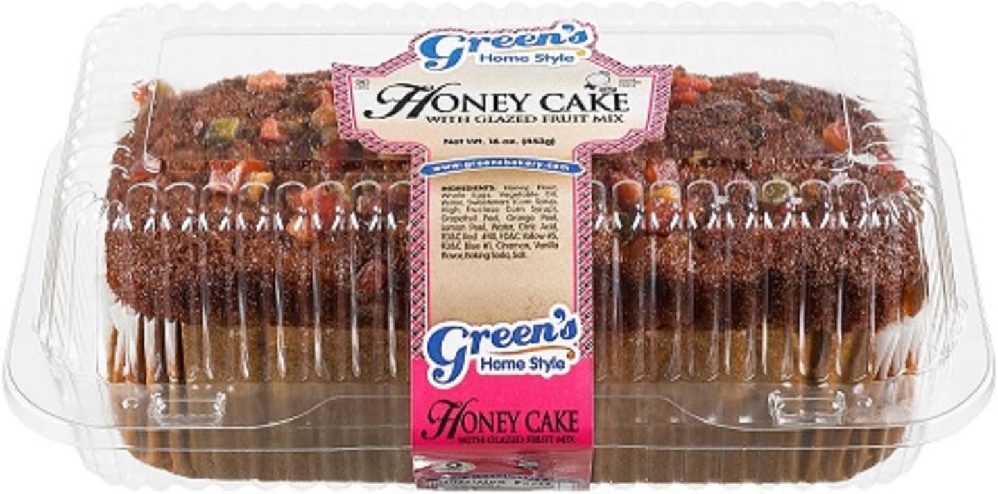 Green's Bakery Kosher Honey Fruit Cake Dessert - 16 oz