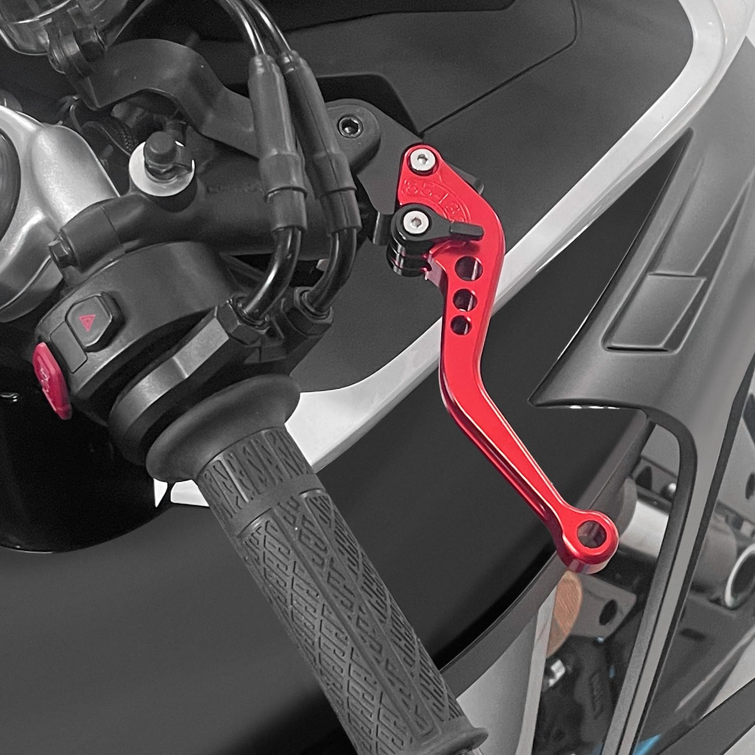 MFGZD CNC Moto Levier D'embrayage De Frein Court Réglable Pour MT-07 FZ07 14-24 / MT-09 14-24/ FZ09 14-15 / FJ09 15-24 / XSR900 16-18 / XSR155 09-24 / Tracer 900GT 18-20 / FZ6R 09-17 / XTZ700 20-24
