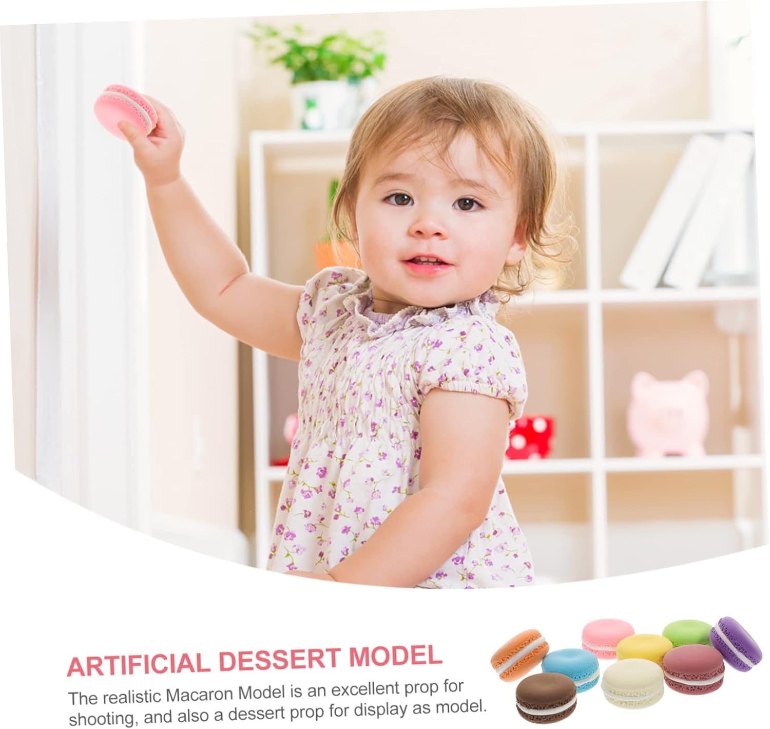 Garneck 36pcs Simulation Macaron Model Cake Props for Photography Faux Macaron Decorations for Weddings Mixed Colors Realistic Design for Home Display and