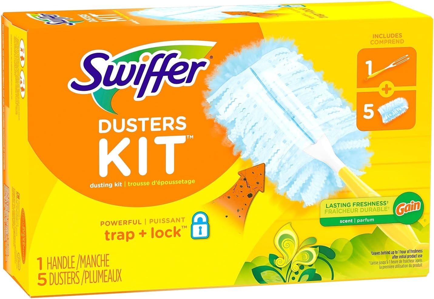 Swiffer Heavy Duty Dusters Starter Kit, Gain, Blue (74330)