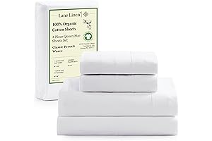 LANE LINEN Organic Bed Sheets: Pure Cotton, Pure Bliss