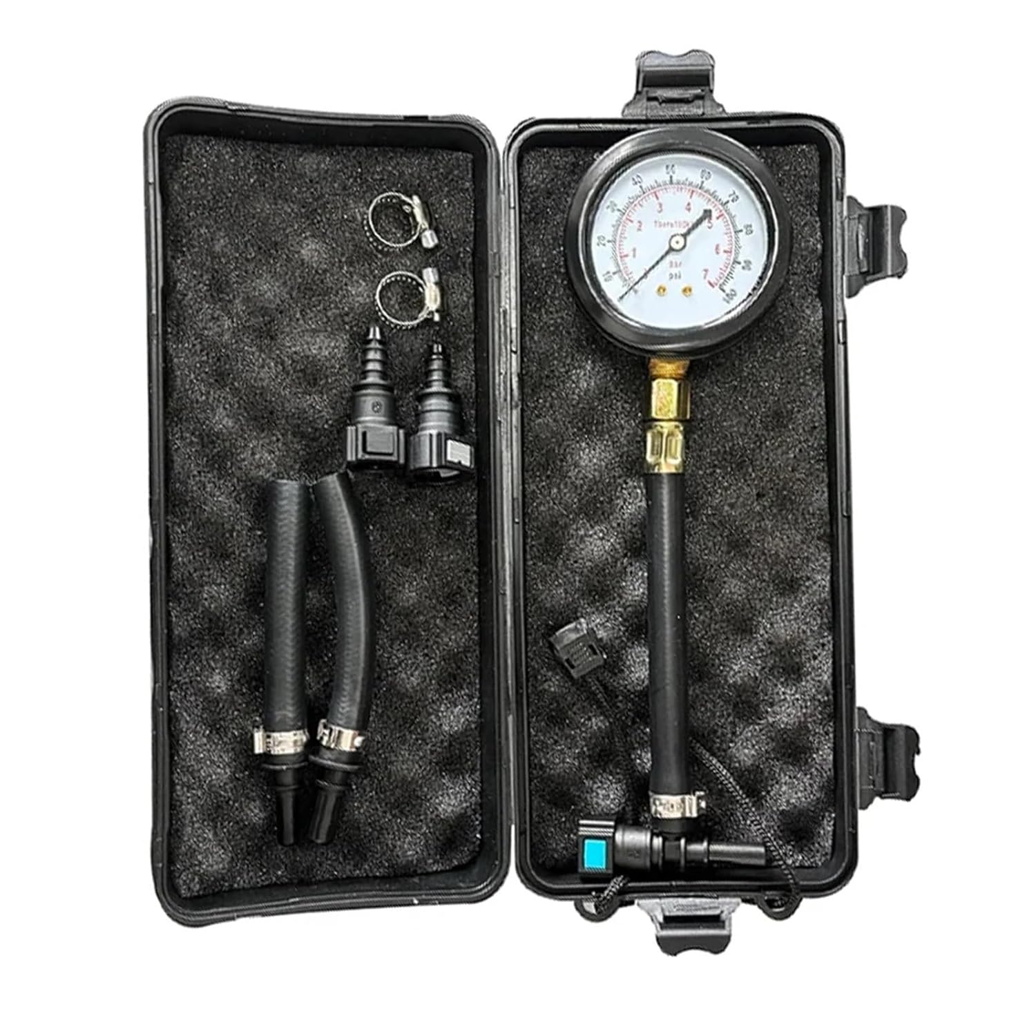 1 Pcs One Box of Car Fuel Pressure Gauge Car Gasoline Injection Tester Meter with Connector Fast Connetion