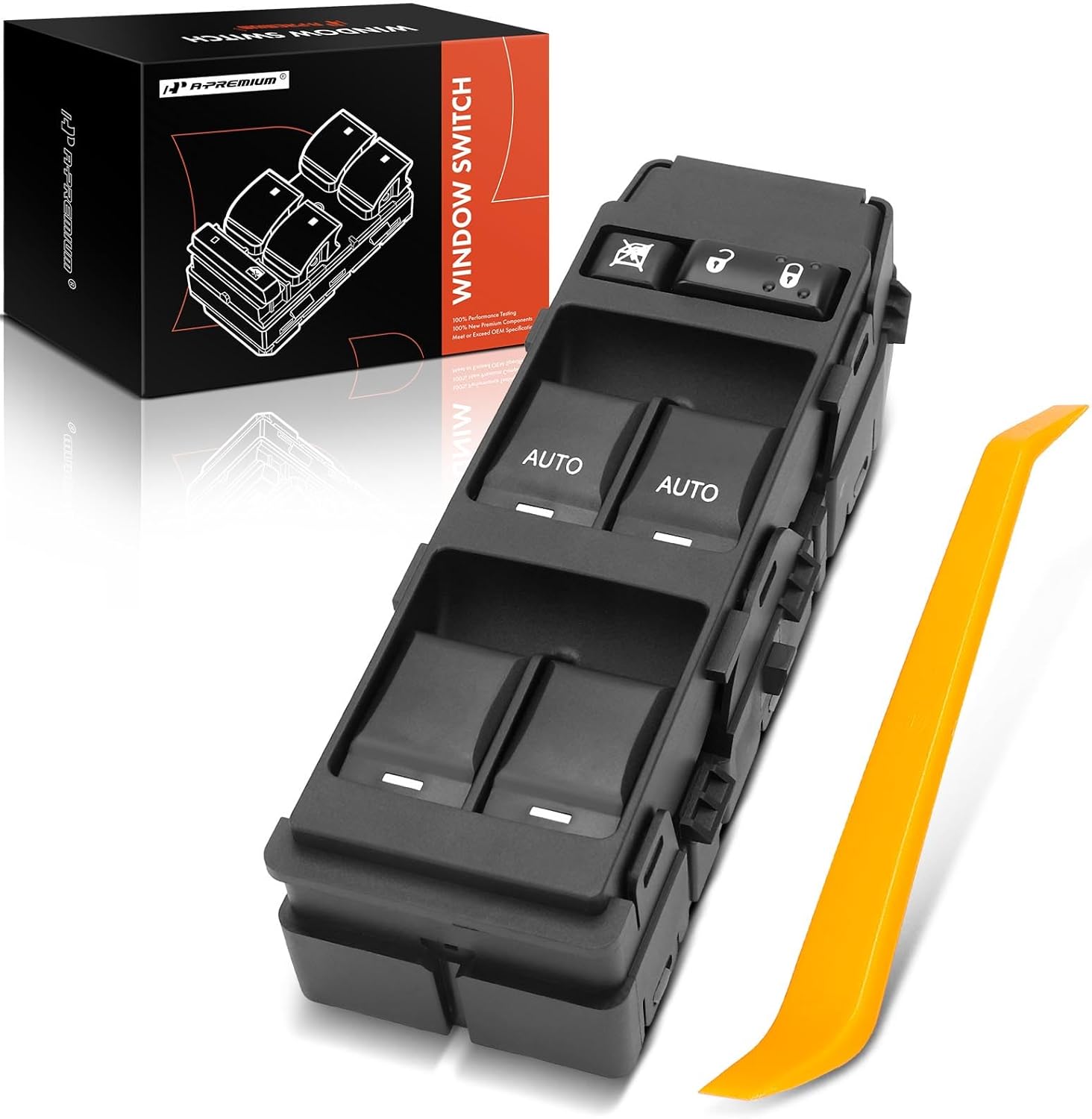 A-Premium Master Power Window Switch Compatible with Chrysler Sebring 2008-2010, 200 2011-2014, Convertible Only, Multi Button, Front Left Driver Side, Replace# 4602925AA