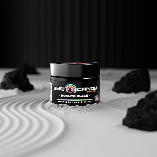 Miniatura 33 de Eye Candy Pasta de pigmento azul turquesa Tiffi Blue (2 oz/RAL 6027) Pasta de arte de resina epoxi, altamente pigmentada, arte de resina