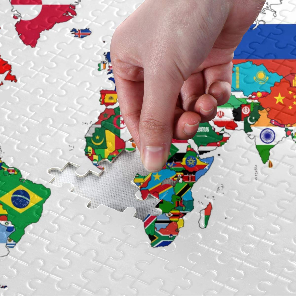 Amazon.co.jp: MAKIKU ジグソーパズル 500ピース 38*52cm 世界地図