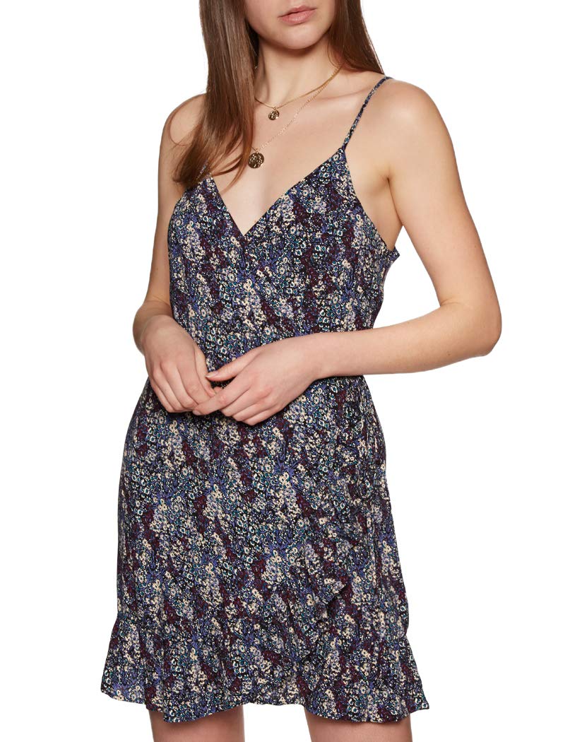 Free People Womens All My Love Printed Wrap Dress Desertcart