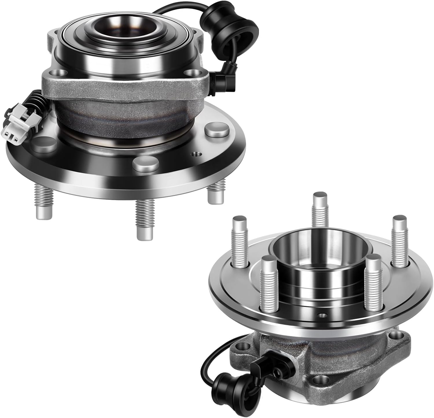 ECCPP Wheel Hub and Bearing Assembly Rear 512358 fit for Chevrolet Captiva Sport 2012-2015, for Chevrolet Equinox 2007-5 Lugs Wheel Bearing Hubs with ABS 2pcs
