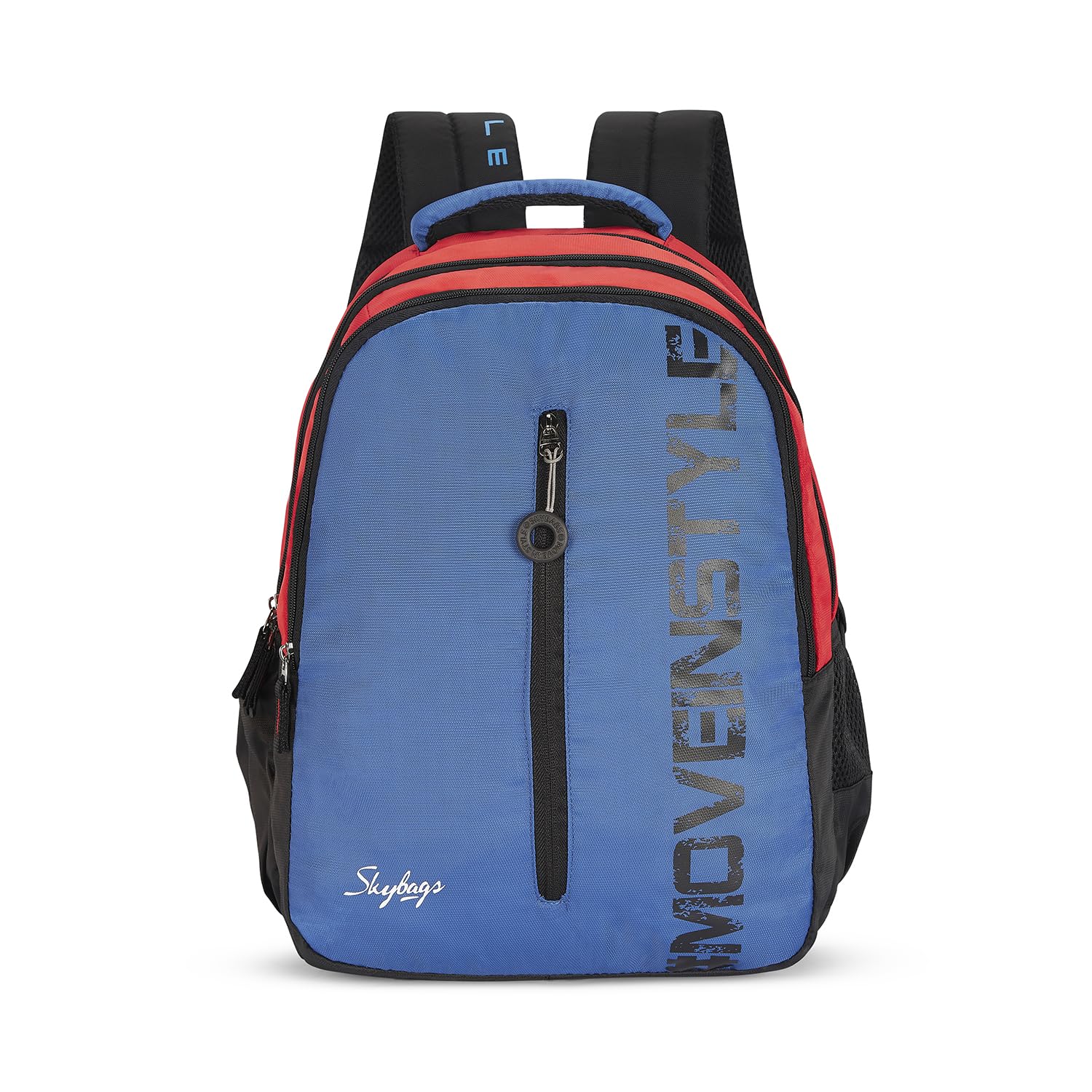 Polyester Printed New Neon 22-08 3 Compartment School Backpack Blue-image-22