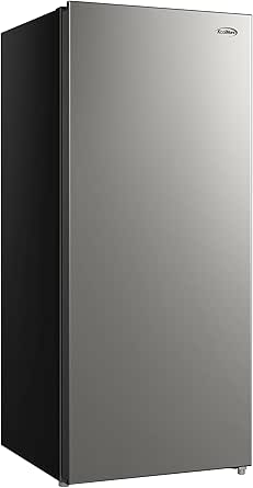 KoolMore 7 Cu. Ft. Garage Ready Convertible Upright Manual Defrost Freezer/Refrigerator in Stainless Steel