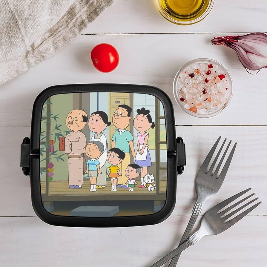 Amazon | サザエさん 弁当箱 ランチボックス 二段 抗菌 お弁当箱