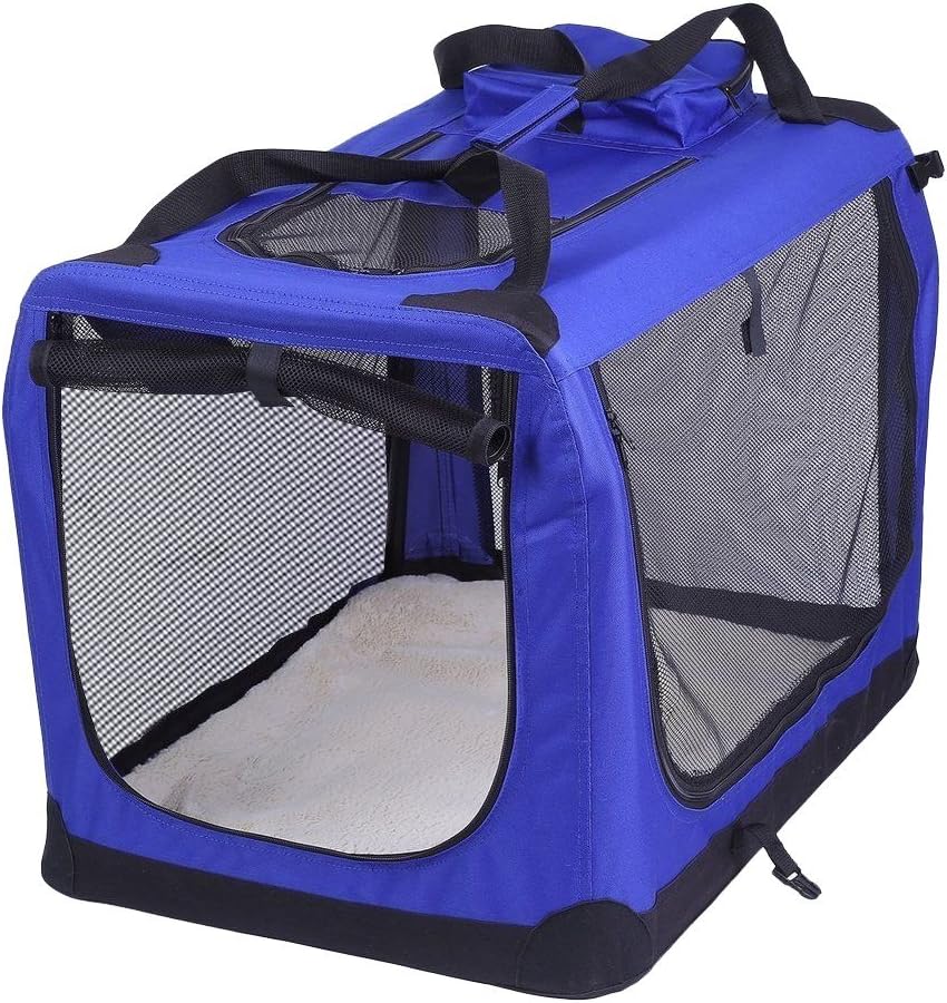 AVC Portable Soft Fabric Pet Carrier Folding Dog Cat Puppy Travel