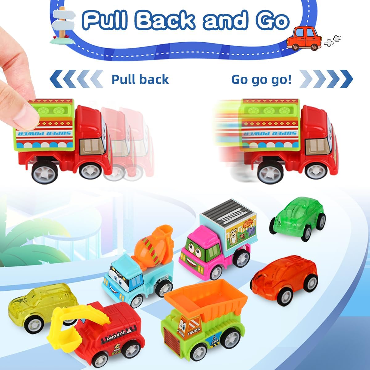 Bath Bombs for Kids with Toys Inside, Kids Bath Bombs for Boys Girls, 9-Piece Bathbombs Set Includes 9 Pull-Back Cars and 3 Vehicles, Halloween Christmas Birthday Gift Set for Children