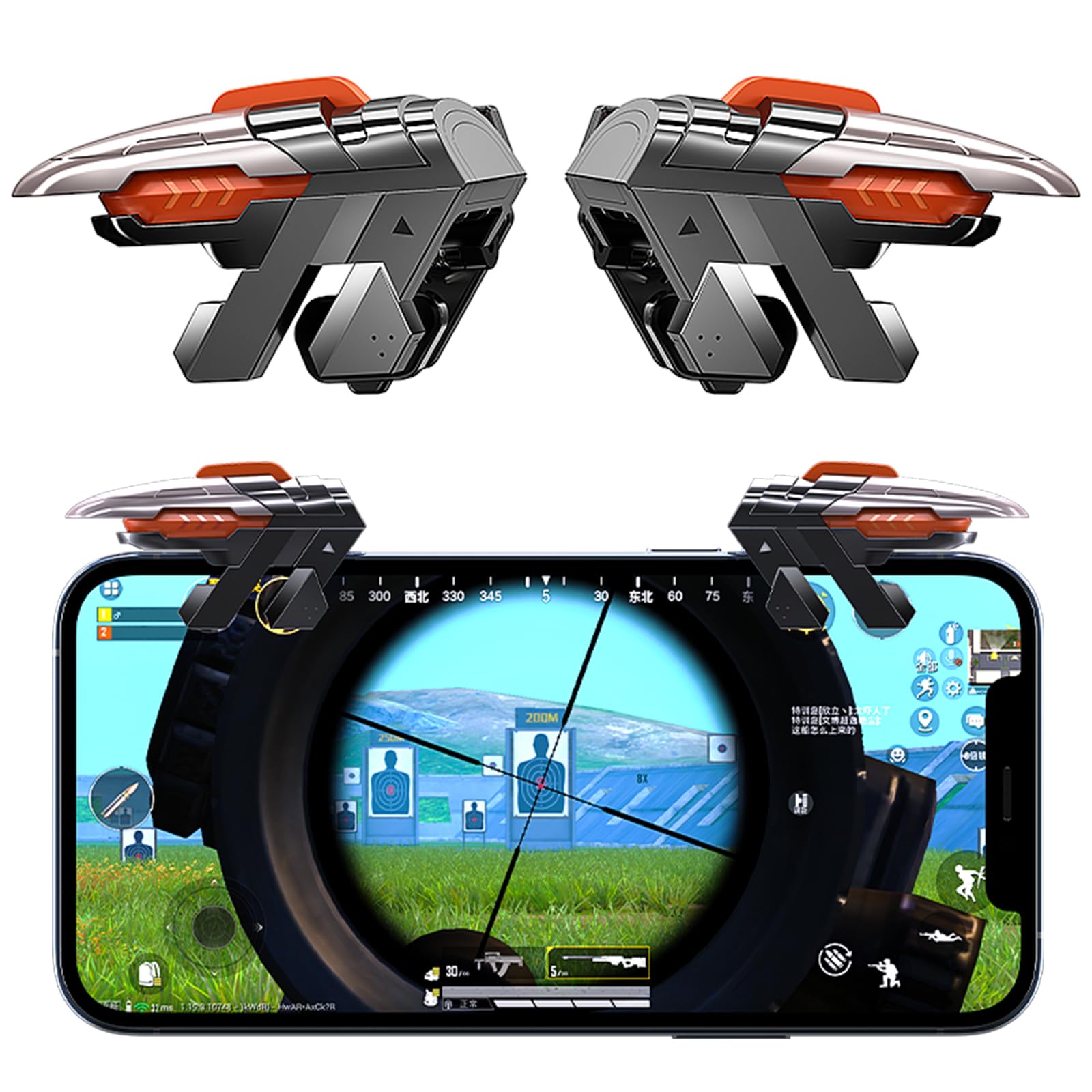 Controller mobile Trigger Joystick Game Phone Accessori per PUBG Call of Duty Compatibile con iPhone iOS Android Smartphone