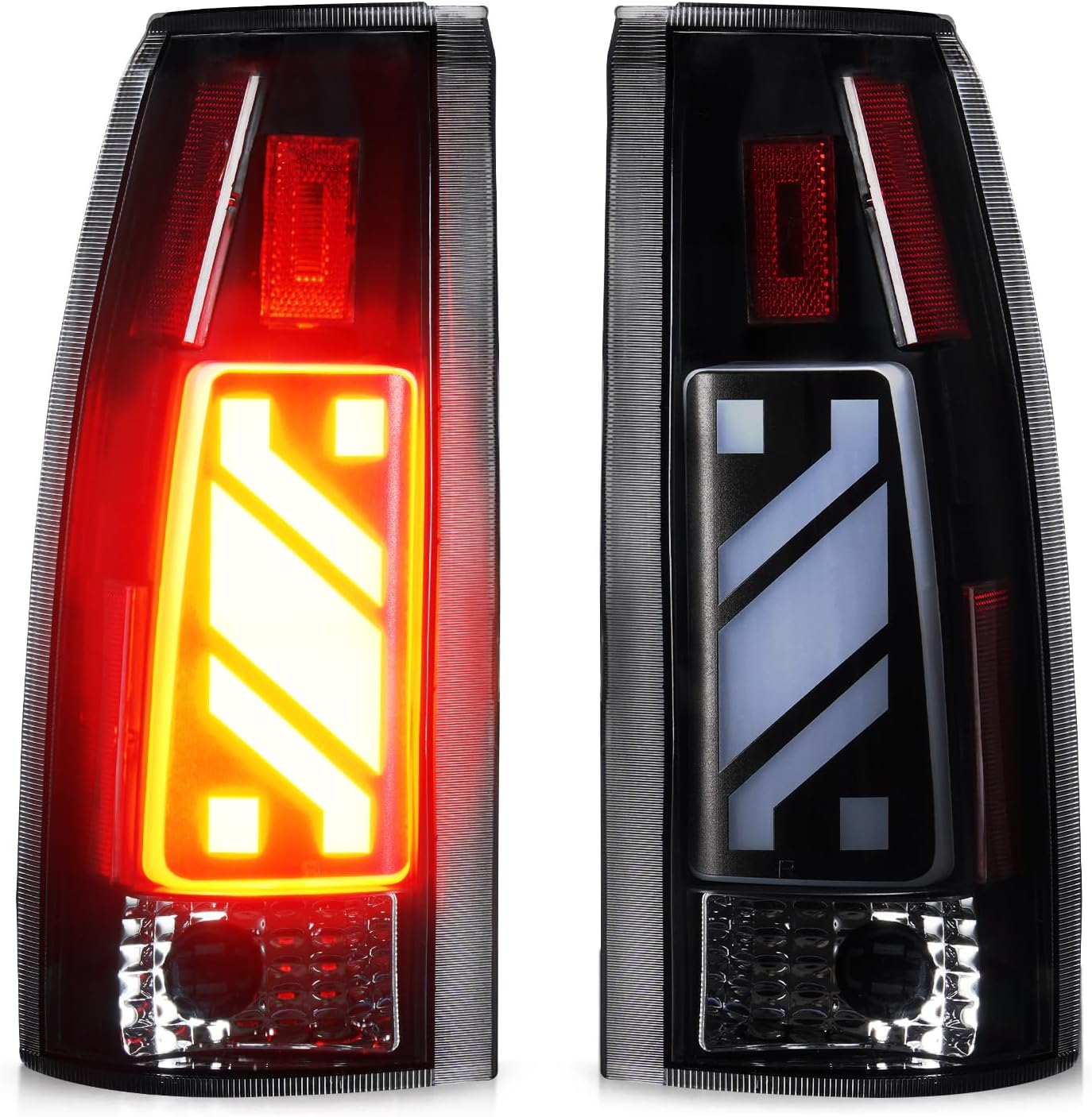LED Tail Light Assembly Fit for Chevy & GMC C/K 1500 88-99, C/K 2500 3500 88-00, C1500 C2500 Suburban 92-99, for Silverado 94-98, Tahoe 95-99, Blazer 92-94, for Yukon 92-00, Escalade 99-00