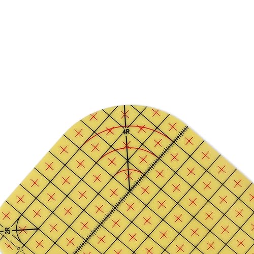 Miniatura 4 de Regla de dobladillo caliente de 3 piezas para acolchar, alta resistencia al calor, regla de medición de planchado en caliente, regla de hierro para