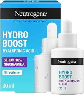 Neutrogena Hydro Boost 10% Niacinamide Serum, Moisturizing Face Serum for Glowing Skin, Face Serum Hyaluronic Acid and 10% Niacinamide, Exfoliating Face Serum for All Skin Types, 1 ml