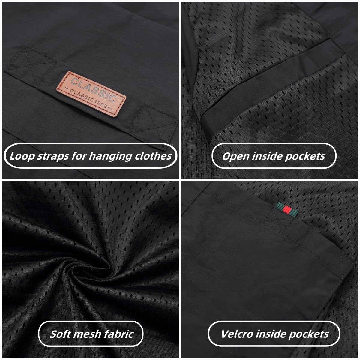 Herren Outdoor Weste Atmungsaktiv Anglerweste Sommer Schnelltrocknend Weste Vielen Taschen Weste Freizeit Ärmellos Jacke Camping Safari Fotografie Weste