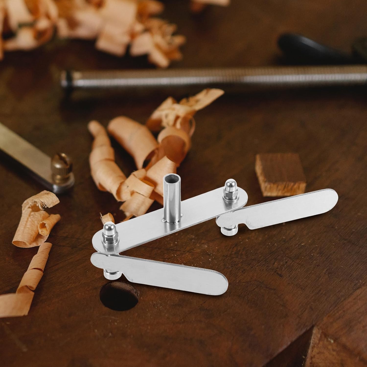 Adjustable Woodworking Marking Gauge Scriber with Quick Centering 0-60mm Line Drawing Tool for Accurate Parallel Marking and Cabinet Door Installation