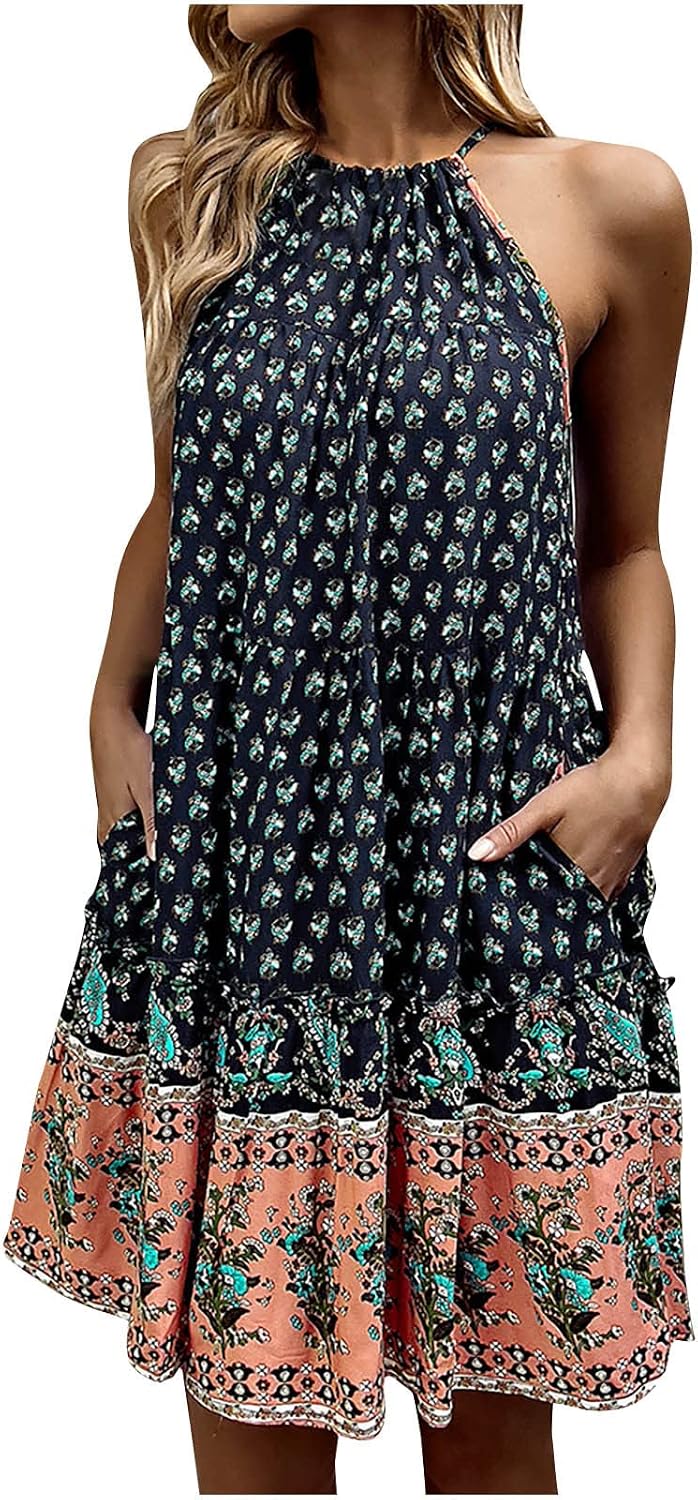Womans Bohemian Swim Dress Lace Halter Casual Beach Angola | Ubuy