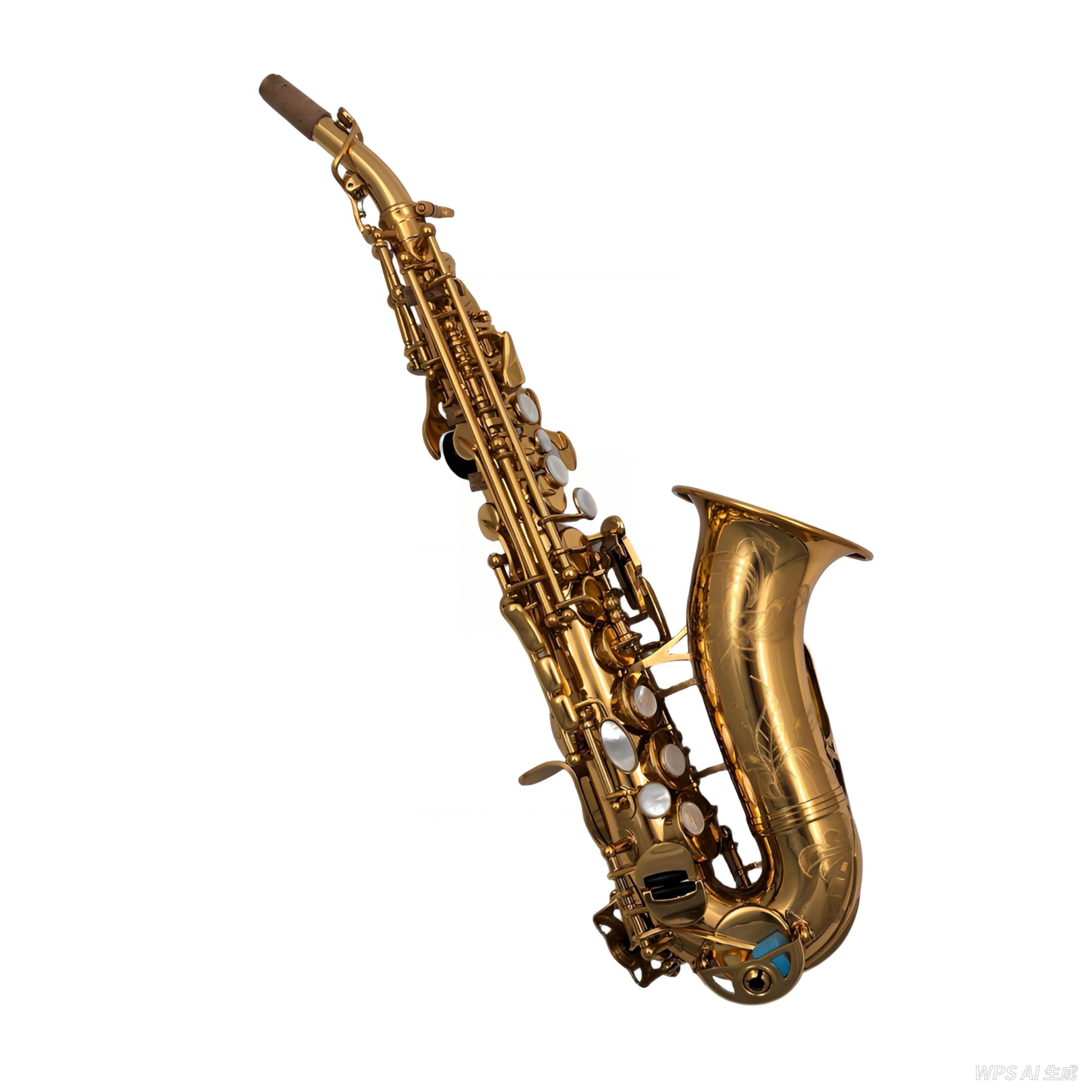 Amazon.com: Eastern music German style gold lacquer curved soprano